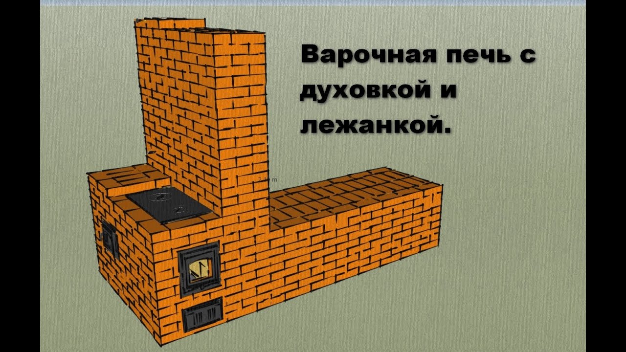 Как сделать своими руками русскую печь с лежанкой и плитой